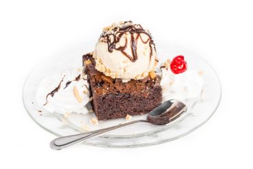 Chocolate Brownie with Ice Cream